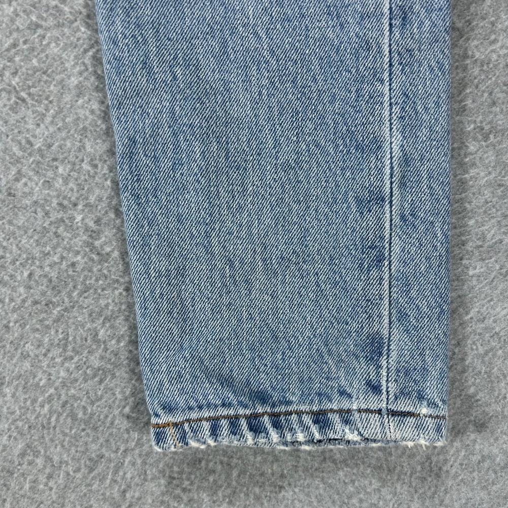 Levi's Jeans 501 Skinny Womens W25 L30 Light Blue Denim Classic Casual - Picture 14 of 16